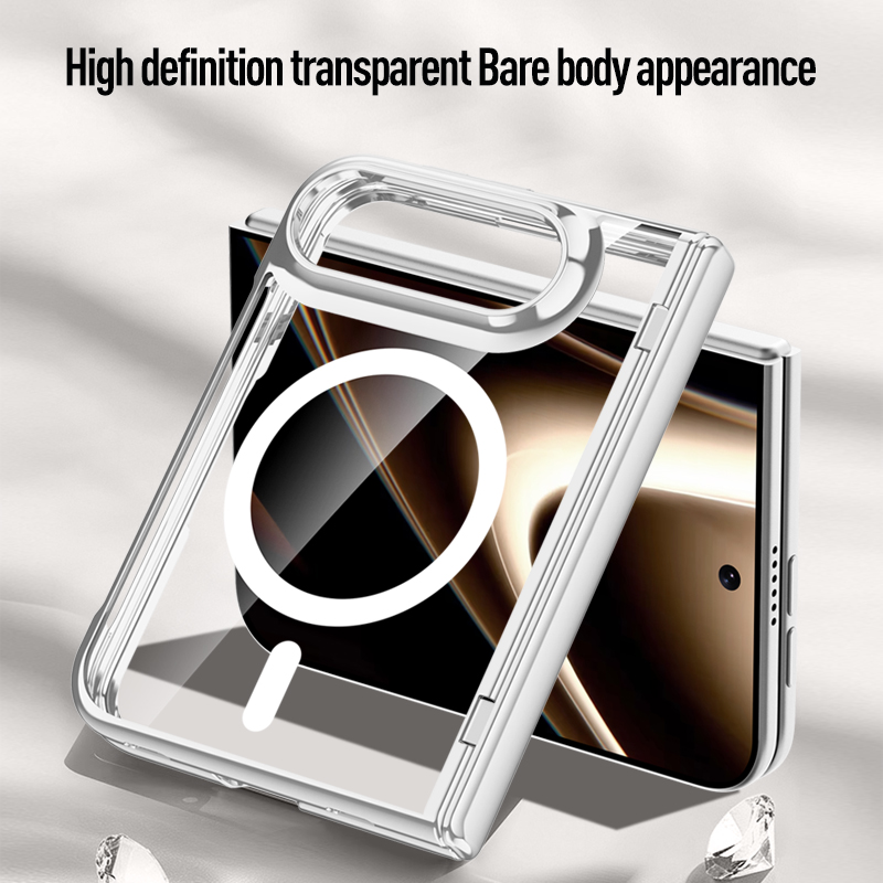 Glass Bed - Casing Ponsel Magnetik Transparan Mewah Untuk