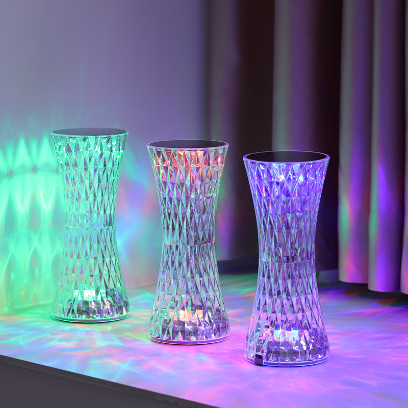 Glass Bed - Lampu Meja Kristal Natal Dekorasi Akrilik