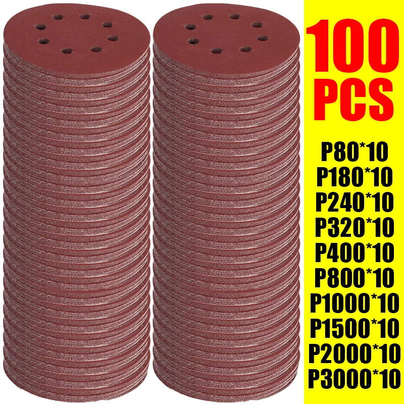 Extruder - 100 Buah Cakram Amplas 8 Lubang