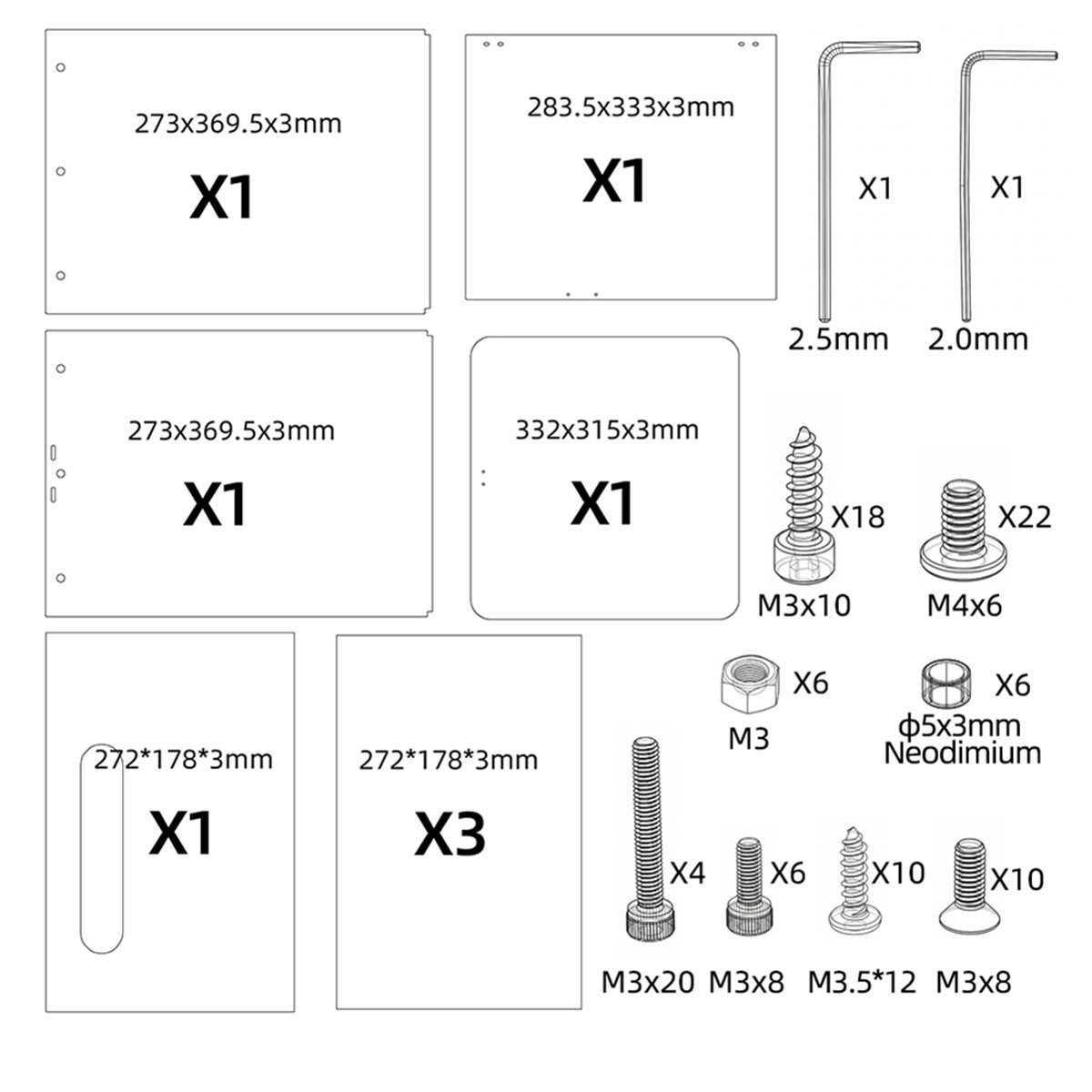 Enclosure 3D Printer - [VALUE PACK]Untuk Adventurer AD5X 3D Printer