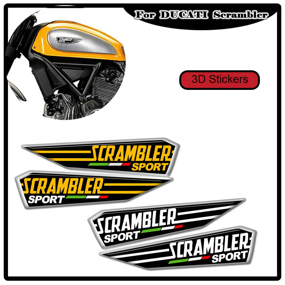 Resin Vat - Untuk DUCATI Scrambler Stiker Bantalan Tangki