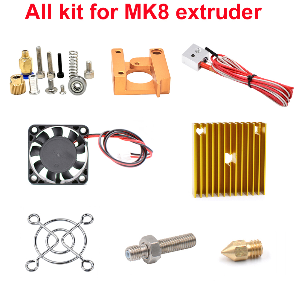 Filament 1.75 - Kit Ekstruder MK8 J-head Hotend Nozzle