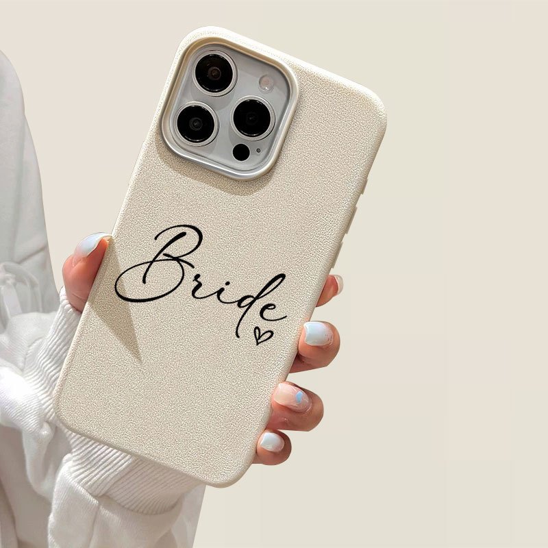 Tpu Filament - Casing Ponsel Kulit Imitasi Bride Script