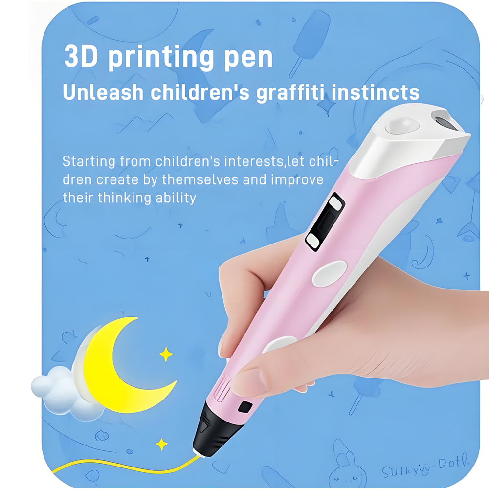 Pena 3D dengan Layar LCD Kompa - Pla Filament ulasan dan harga