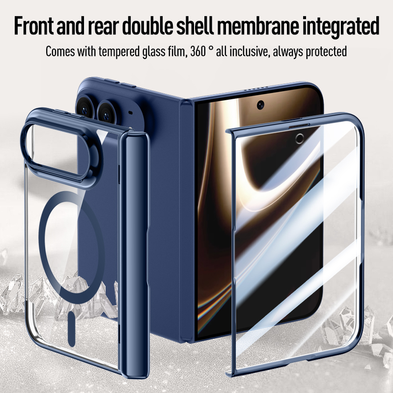 Casing Ponsel Magnetik Transpa - Glass Bed ulasan dan harga