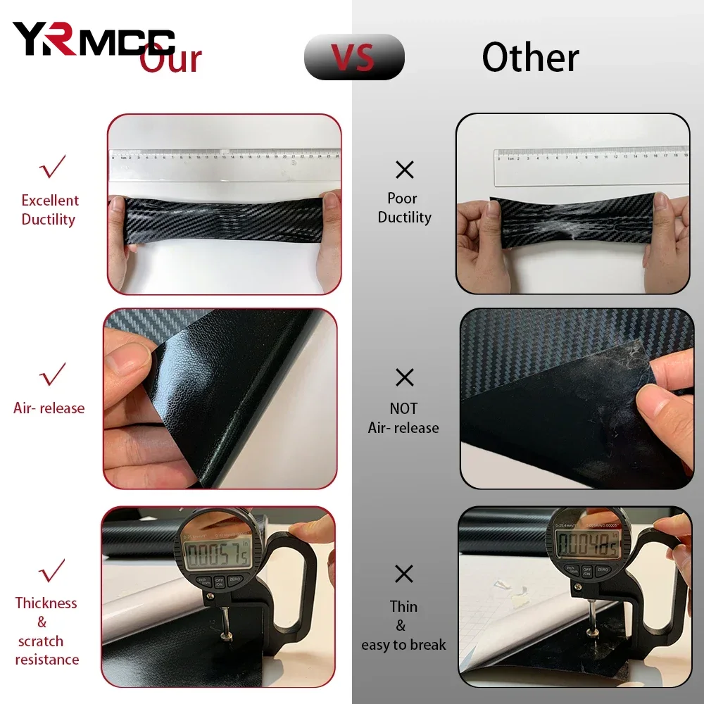 Film vinil serat karbon 6D, 50 - Fep Film ulasan dan harga