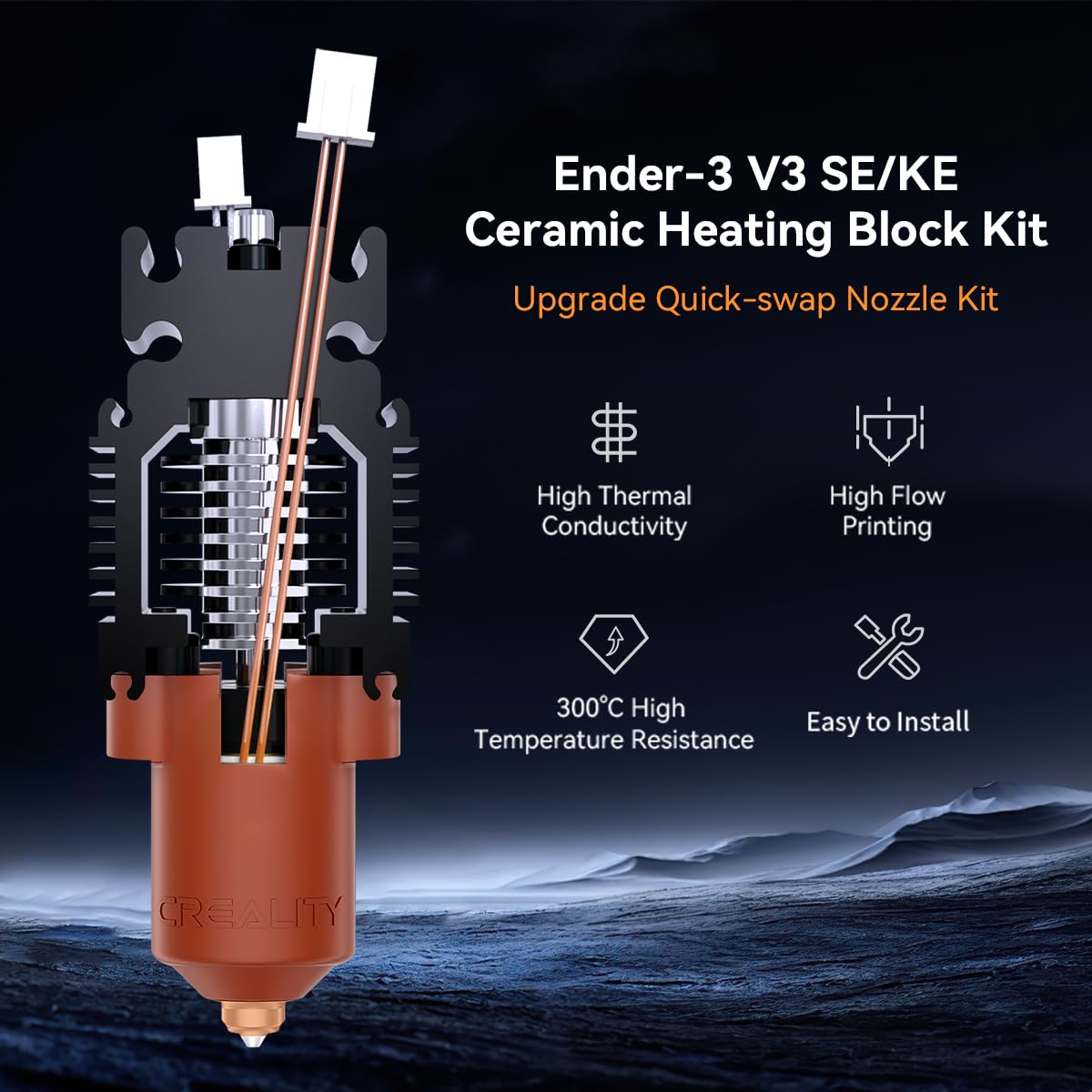 Creality Ender-3 V3 SE/KE Hote - High Flow Ceramic Hotend ulasan dan harga