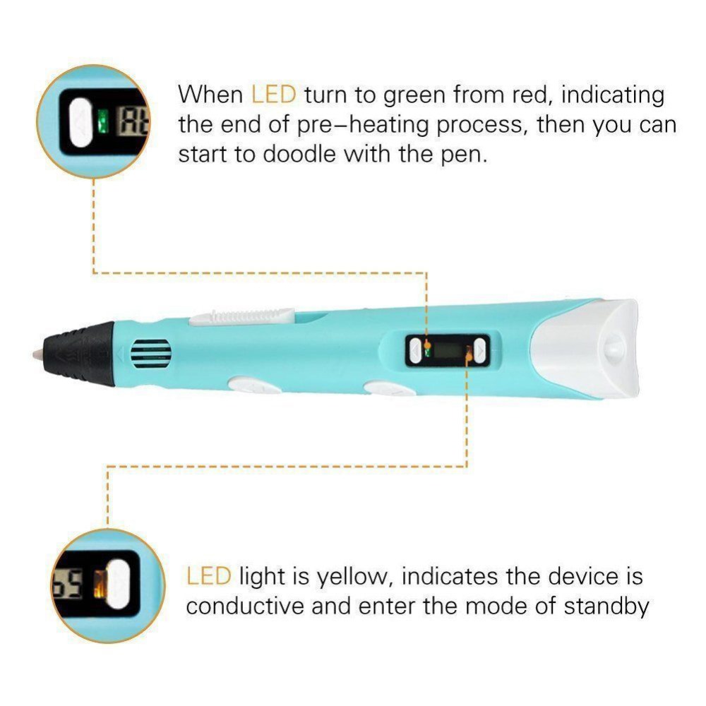 Dikale 3D Pena LED Layar DIY 3 - Pla Filament ulasan dan harga