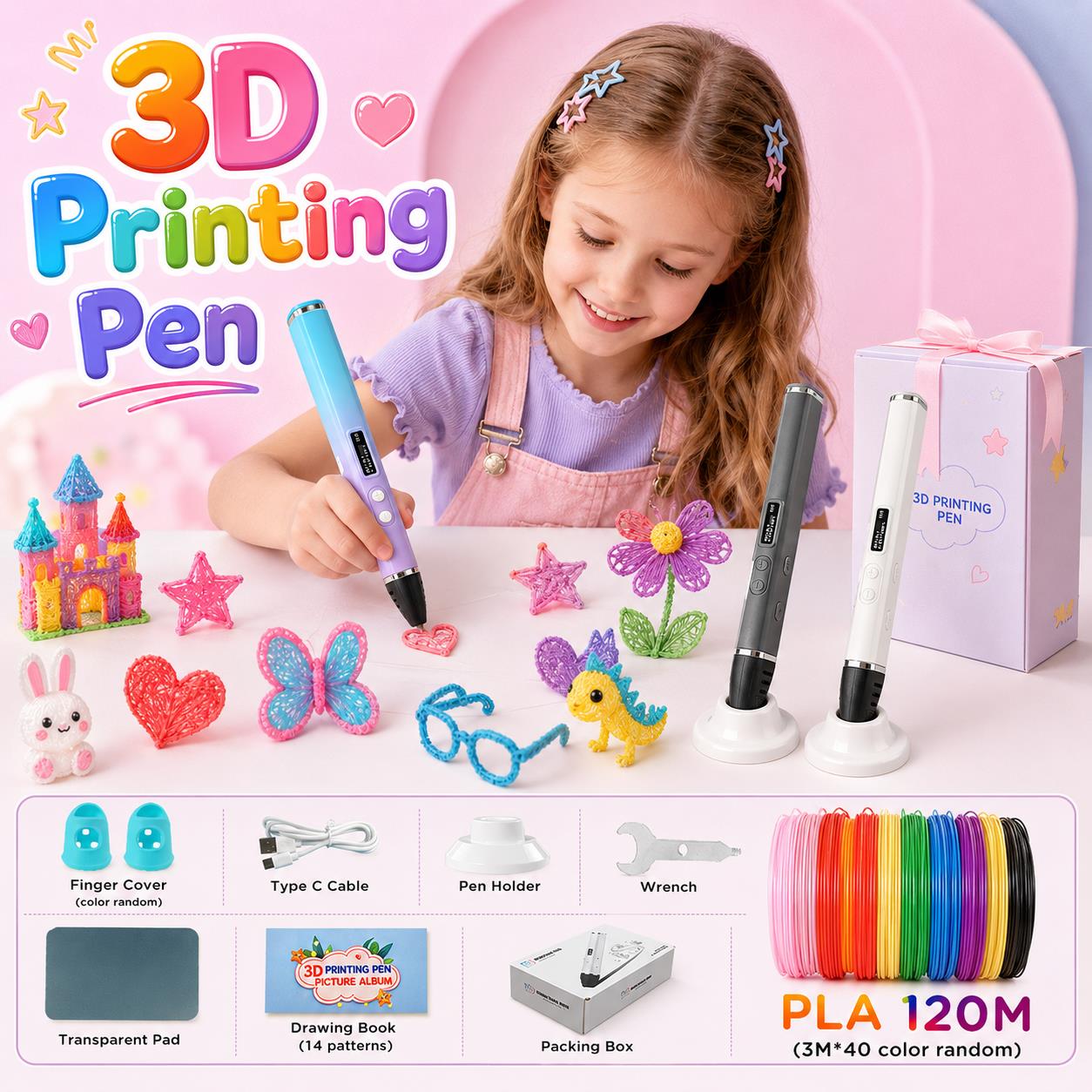 Pena Cetak 3D untuk Anak-anak  - Pla Filament ulasan dan harga