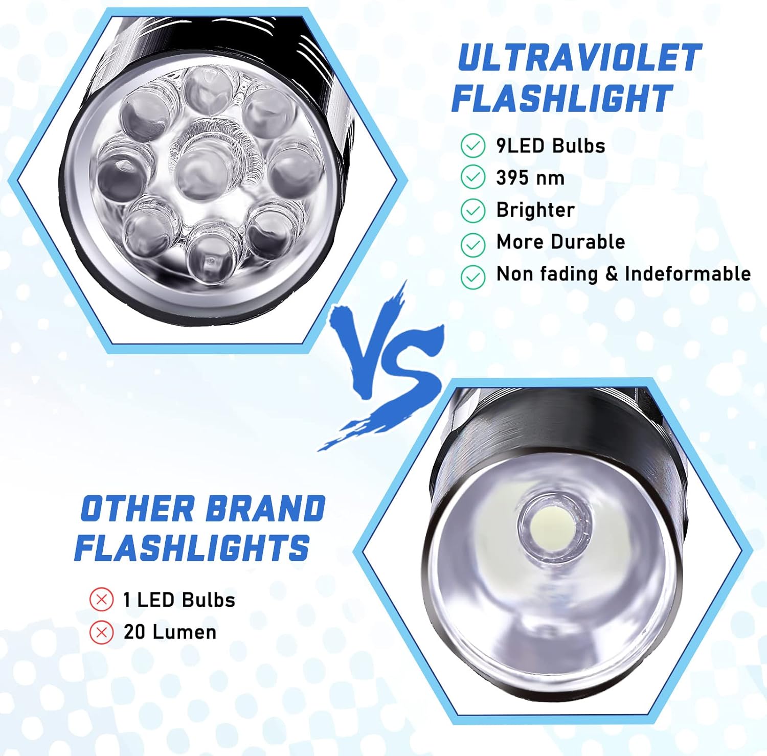 Senter LED 9 Lampu UV untuk Pe - Uv Resin ulasan dan harga