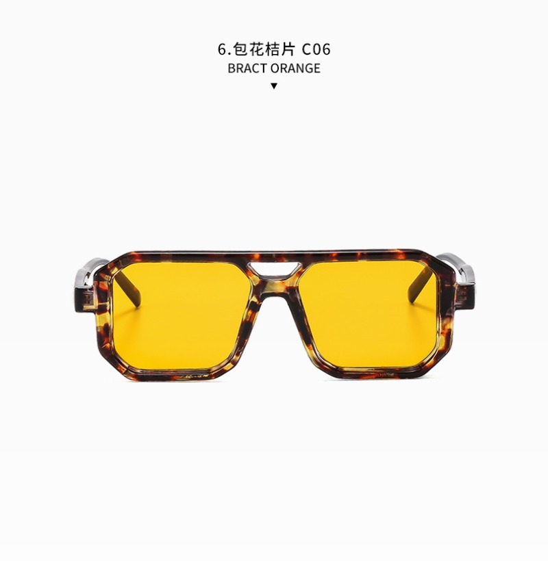Kacamata Hitam Retro Persegi D - Uv Resin ulasan dan harga