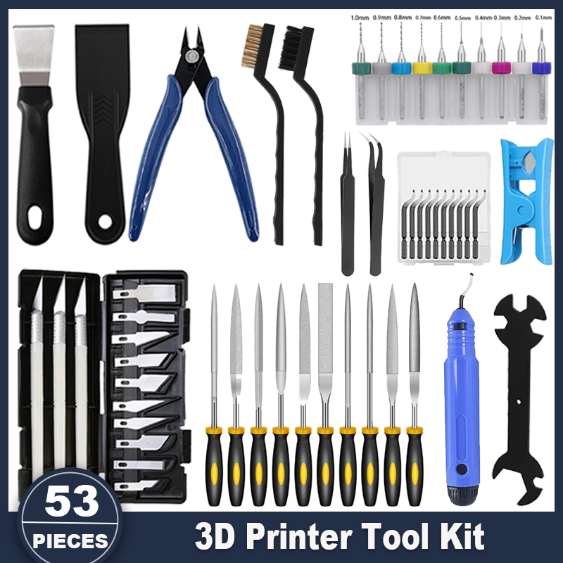 Kit Alat Printer 3D, 53 Buah A - Fdm Printer ulasan dan harga