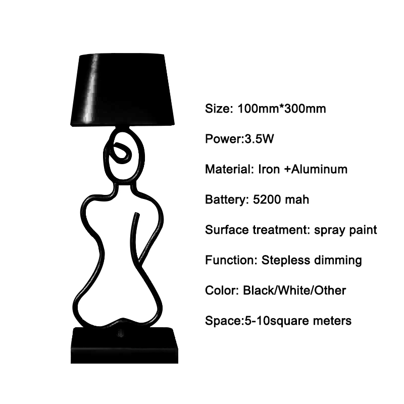 Lampu Meja LED Modern Tanpa Ka - Glass Bed ulasan dan harga
